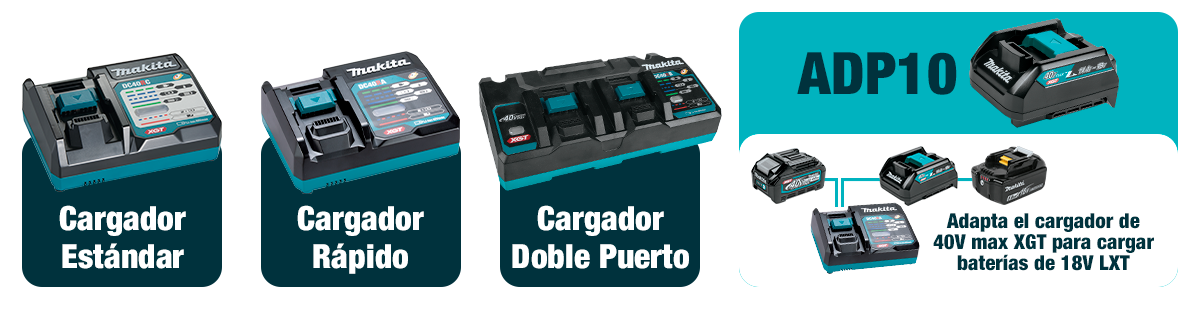 Modelos Cargadores Makita XGT